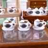 10 шт. 1/12 Кукольный домик Симуляция Мини Модель кофейной чашки Кукольный домик Декор сцены кофейни Аксессуары для кукольного домика Игрушка для ролевых игр
