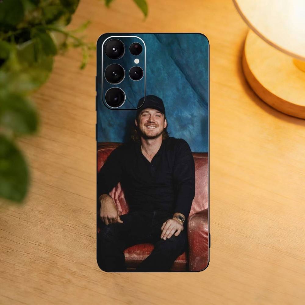 M-Morgan Wallen S-Singer phone Case For Samsung S25,24,21,22,23,30,Ultra,20,Plus,Fe,Lite,Note Soft Black Cover