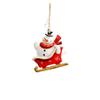 Resin Christmas Tree Hanging Ornament Snowman Xmas Pendant  Christmas Gift Toy