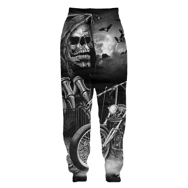 Spring Autumn Men's Pants Fashion Trousers Casual Man Sports Skull 3D Printed Streetwear Sweatpants Big Size Men Clothing S-6XL