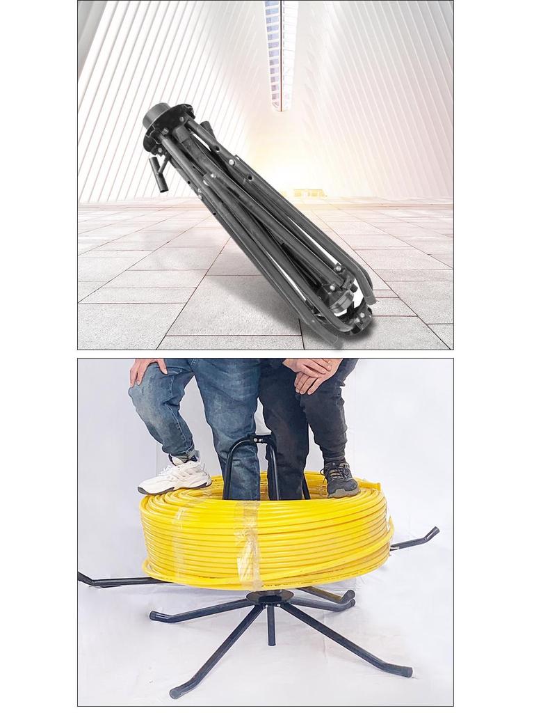 Geothermal Floor Heating Pipe Laying Bracket and Water Manifold Coil Winder