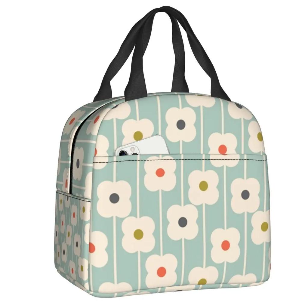 Orla Kiely Bubble Flowers Изолированная Сумка Для Обеда Для Женщин Герметичная Скандинавская Термосумка-холодильник Для Обеда Пляж Кемпинг Путешествия
