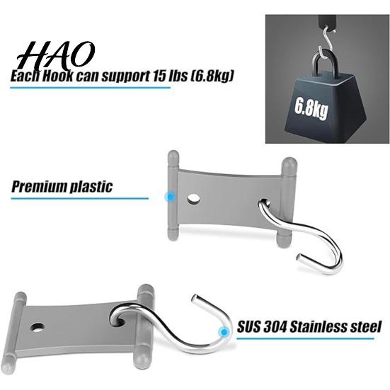 S-shaped Awning Hooks 1/16Pcs RV Hook for Lights, Light Holder Clothing Caravan Accessory Drying Hanger, Plastic Metal S-Shaped Hook, Support
