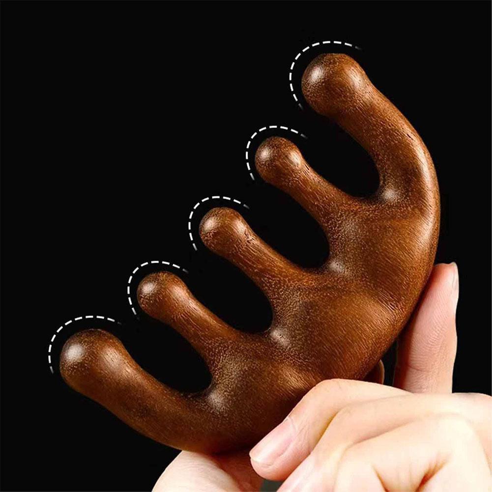 Durable And Safe Massage Comb Head Massager Relaxing Five Tooth Comb Whale Comb Scalp Scraping Massager Body Massage Tool