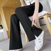 Women's High-Waisted Slit Wide-Leg Micro-Flared Pants - Summer 2025 Collection