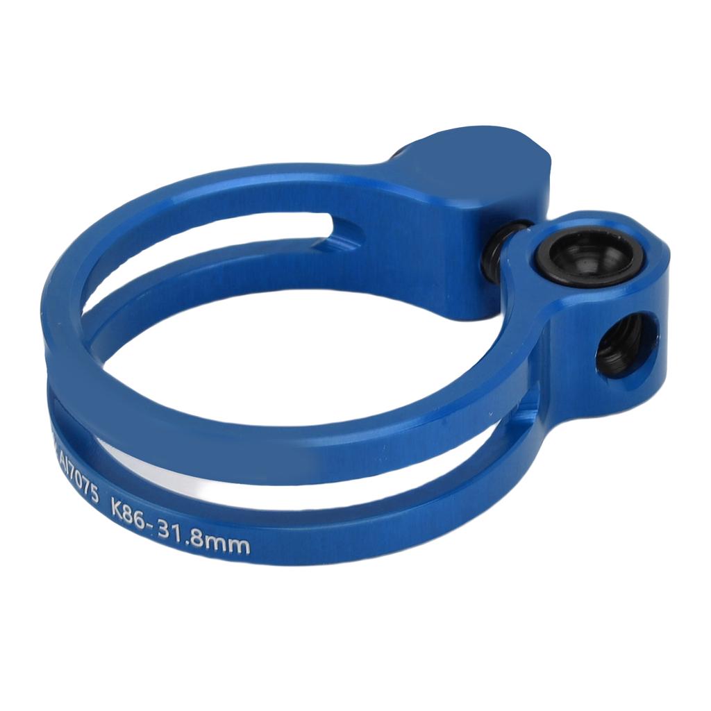 31,8 мм хомут для подседельной трубы из алюминиевого сплава, полый хомут для подседельной трубы для горного шоссейного велосипеда, синий