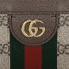 Gucci Ophidia Vintage Floral Logo Striped Webbing Chain Bag Envelope Bag Clutch Bag Canvas Patchwork Leather Messenger Bag Mini Women'S Ebony/Brown