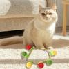 Catnip Toy with Built-in Bell Tail Persimmon And Tomato Shapes Cat Toy for Interactive Play Soft Chew-Resistant Plush Toys for Stress Relief