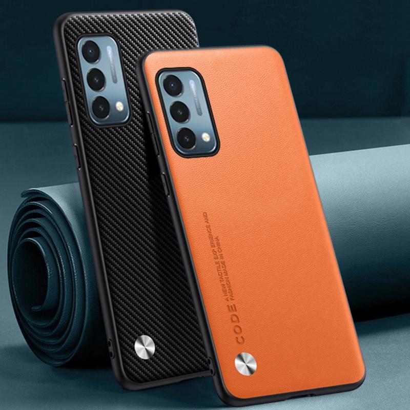 Роскошный чехол из искусственной кожи для OnePlus Nord N200 Задняя крышка Силиконовый противоударный Чехол для телефона с полной защитой для One Plus Nord N200 5G