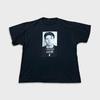 Винтажная футболка Frank Sinatra Y2K Мужская XL Черная Классический Портрет Выцветшая Футболка Группы