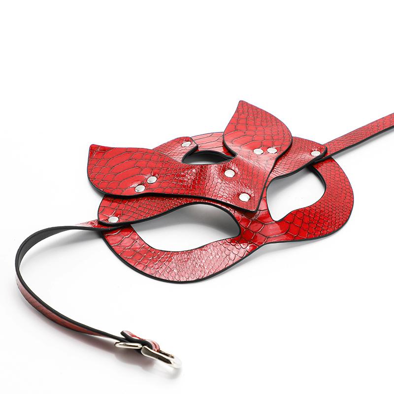 Face Eye Adjustable Leather Harness Sexy Garter Mask for Women Pu Bondage Wear Sex Gothic Tools Binding Playing Eye Masks