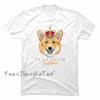 Queen 2022 Union Jack 70th Platinum Jubilee Tshirt Queen Elizabeth II Classic Tops Kawaii Corgi Dog Graphic Tops Unisex Shirt