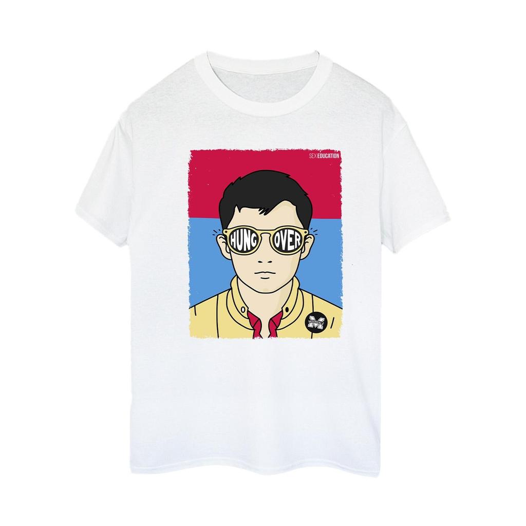 Netflix Womens/Ladies Sex Education Otis Illustrated Cotton Boyfriend T-Shirt