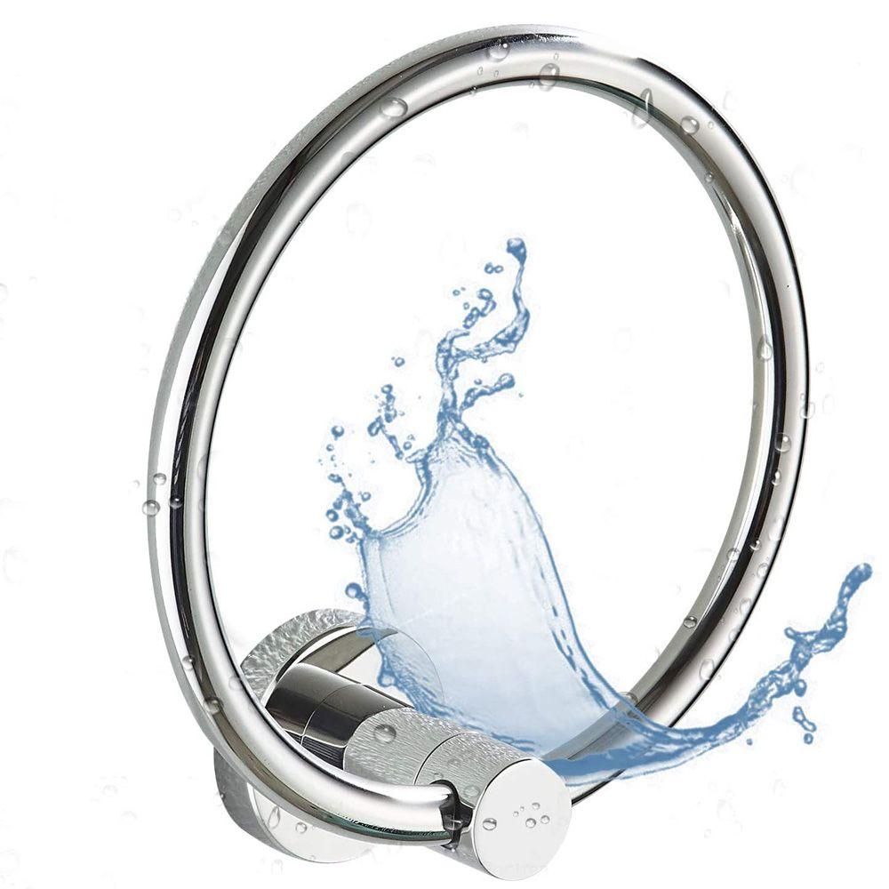 Stainless Steel Round Rack Bathing Kitchen Hanger Towel Ring Bathroom Accessories Towel Holder