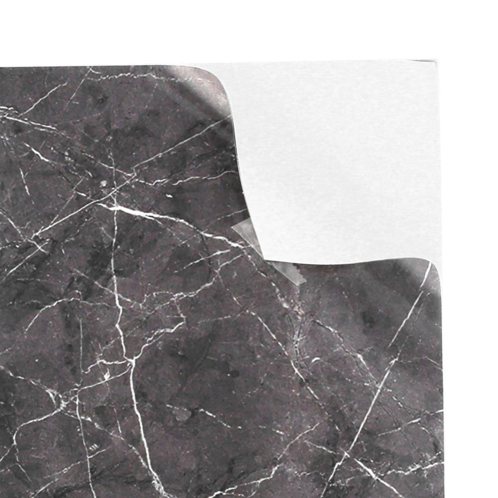 4Pcs Black (Dark Coffee) Self Adhesive Floor Decals Marble Tile Stickers  for Stairs