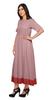 Moomaya Solid Casual Cotton Dress For Women A-Line Long Maxi Kurti Women