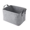 Felt Storage Basket Large Capacity Foldable Organizer with Sturdy Handles for Clothes