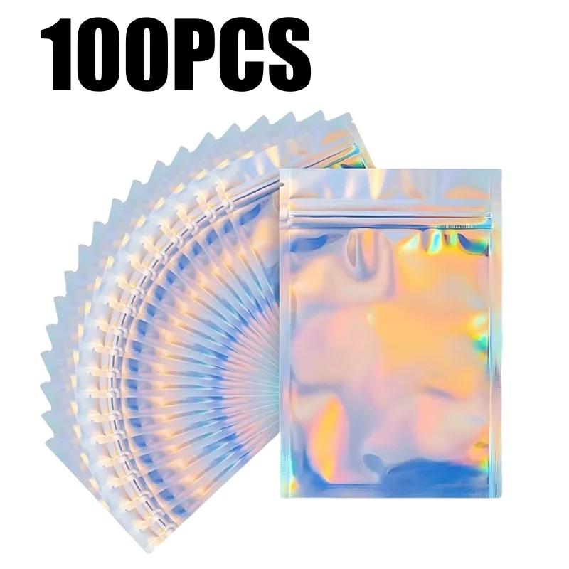 Пакеты с лазерной застежкой-молнией для ожерелий и сережек, подарочные пакеты для ювелирных изделий, чехлы для мобильных телефонов, разноцветные подарочные пакеты, органайзеры для кухни.