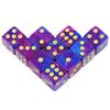 Mini D6 Dice 12mm Double Color 6-sided Square Corner with Standard Dots Dice for Club Party DIY Board Game Supplies