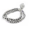 [I2754] - Silver Gray 'Sissi' Designer Bracelet