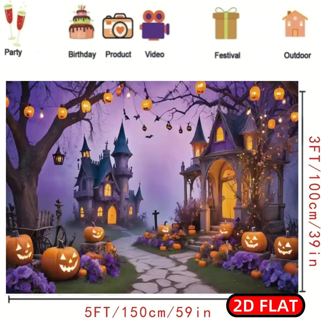 2D Plane - 2D Plane - 2D Plane Banner Gifishalloween Ghost House Photography Backgroundzyc
