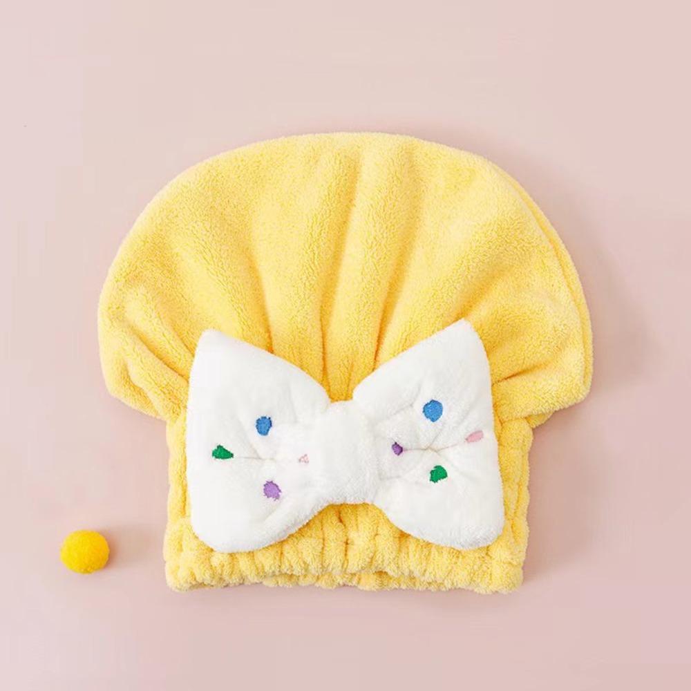 Быстросохнущие детские банные полотенца из микрофибры, пляжные, для спа, банные халаты, полотенце-капюшон для обертывания волос с бантом, для детей