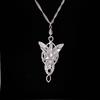 Lord of the Rings Elf Princess Aragorn Arwen Silver Evenstar Pendant Necklace