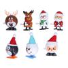 Christmas Wind Up Toy Set Cute Santa Claus Snowman Assorted Clockwork Home Decoration for Christmas