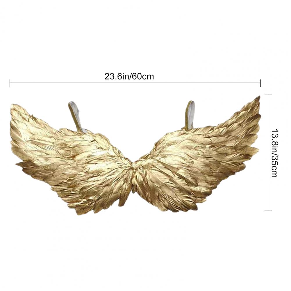 Взрослый аксессуар крылья ангела Костюм крылья ангела Элегантные золотые крылья ангела для взрослых детей Карнавал Маскарад на Хэллоуин