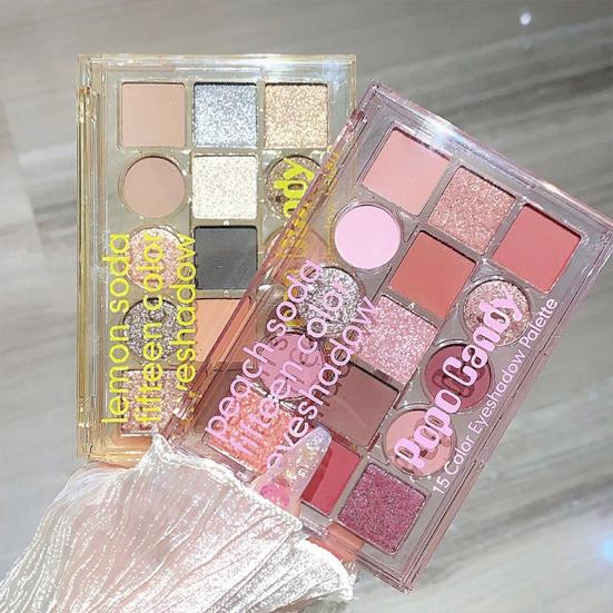 20 г модные тени для макияжа, легко окрашиваемые косметические средства с блестками, 15 цветов, матовые глянцевые тени для макияжа, женские поставки