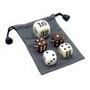 Yousheng 1/2/3 Sets 22MM Backgammon Dice Kit Portable Travel Acrylic Pearlescent Doubling Cube Game Night Board Game Dice Gaming Accessories