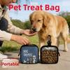 Zipper Closure Dog Treat Pouch Transparent Window Pet Snack Bag Pet Feeding Bag  Pet Training