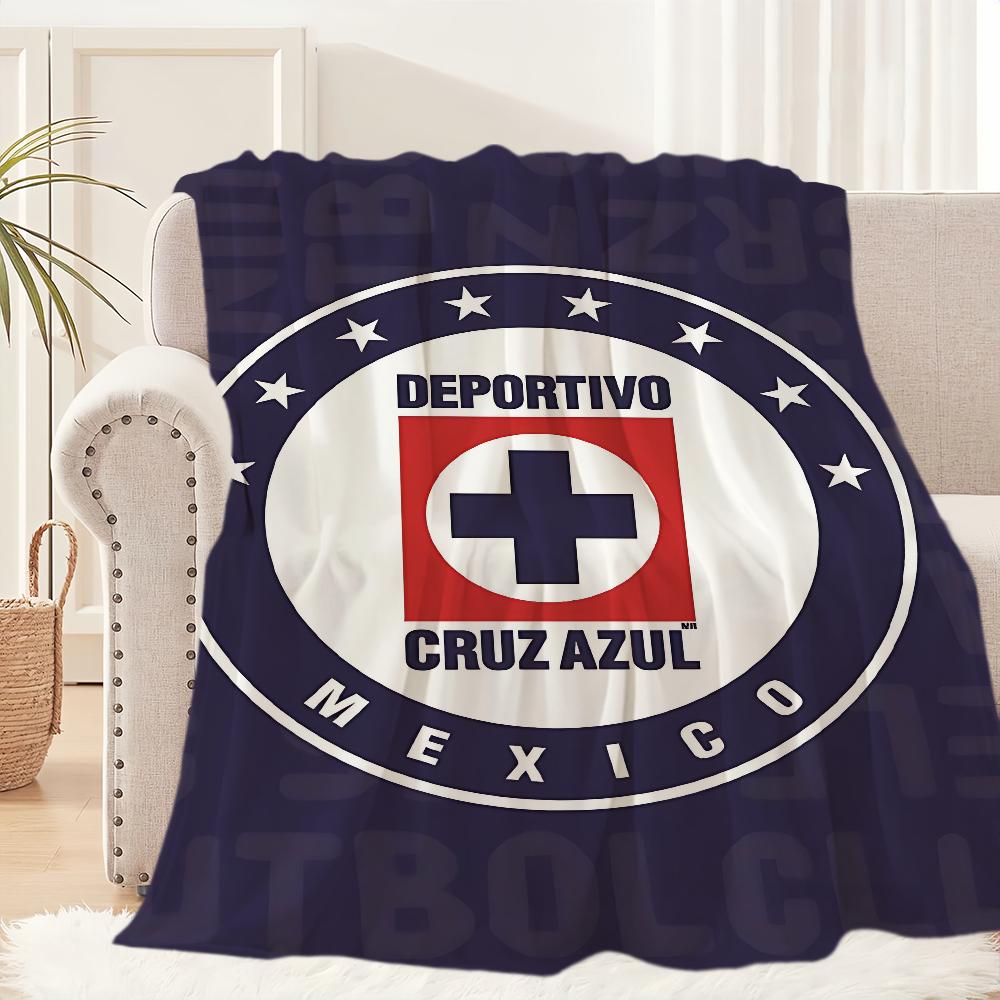 C-Cruz Azul F-Fútbol Club Football Blanket Blanket for Couch Sofa Travel Home Hiking Picni Bed Beding Flannel Blanket gift