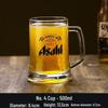 ZISIZ Asahi Ручная работа Стеклянная пивная кружка