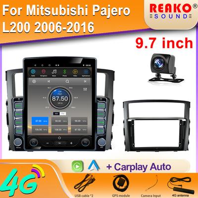 9,7-дюймовый вертикальный экран Tesla Android автомобильное радио для Mitsubishi Pajero V97 V93 2006-2013 мультимедийный плеер GPS-навигация
