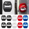 4PCS Car Door Lock Cover Metal Protect Buckle Cover Stickers For Hyundai N LINE I30 I20 Sonata Accent Tucson Elantra Azera Auto Accessories