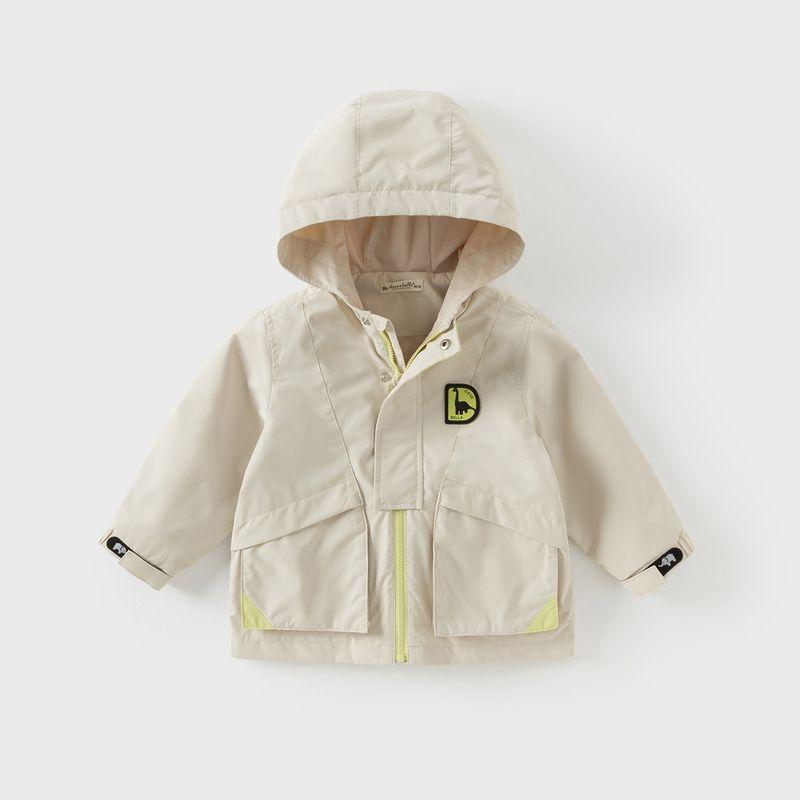 David Bella Kidsren's Waterproof and Breathable Jacket 2026 Spring New Style Boys' Workwear Outdoor Hoodie