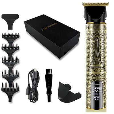 Машинка для стрижки волос с нулевым зазором, финишная машинка для стрижки лысеющей головы, профессиональная машинка для бритья бороды, мужской ЖК-дисплей, 0 мм, резак для лысой головы