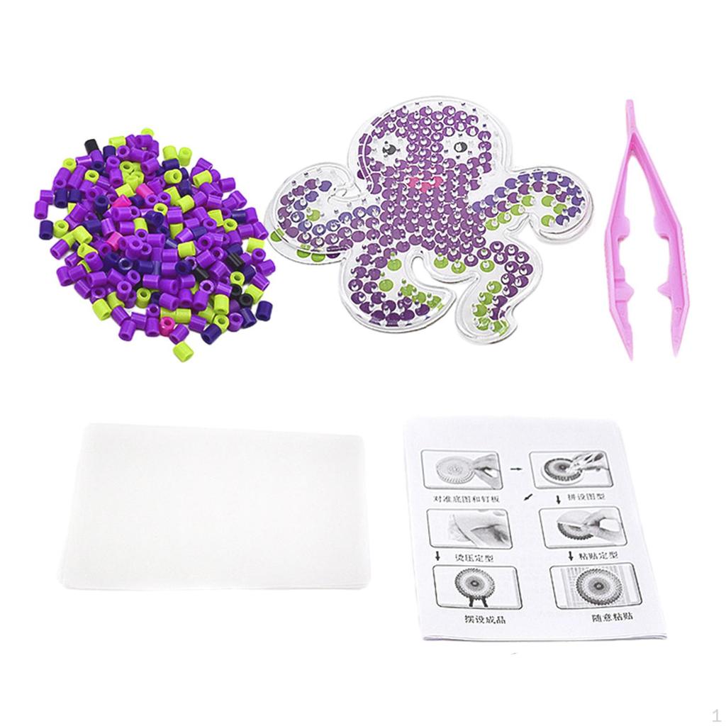 Beads Set, Puzzle Toys, Portable Creative Melting Beads, Colorful for Handmade Crafts, Gift