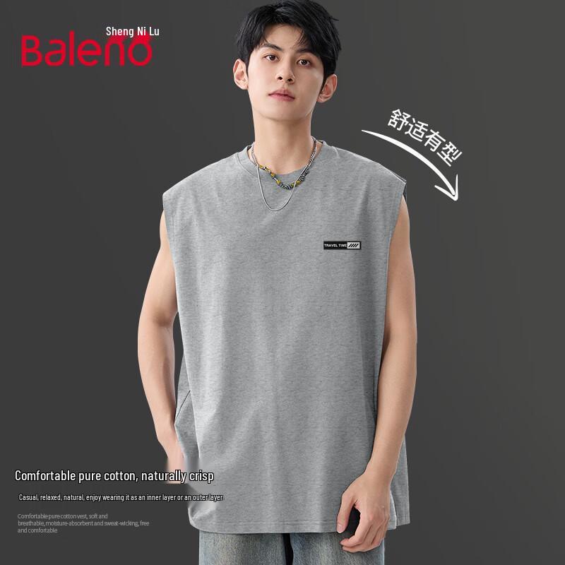 Baleno Men's American Style Loose Fit Cotton Tank Top