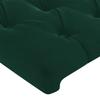 Tête de lit - Maison Exclusive - 100 x 7 x 118/128 cm - Velours vert foncé - Pieds en bois réglable