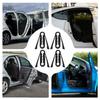 Car Door Lock Shock Pad 4 Pcs Car Silicone Door Latch Cover Shock-Absorbing Mat Protector Buckle Deadener For Automative Vehicle