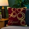 Brand C-Chopard Jewelry Pillow Case Plush Fabric Soft Double Sided Print Home Sofa High Quality Cushion Cover Throw