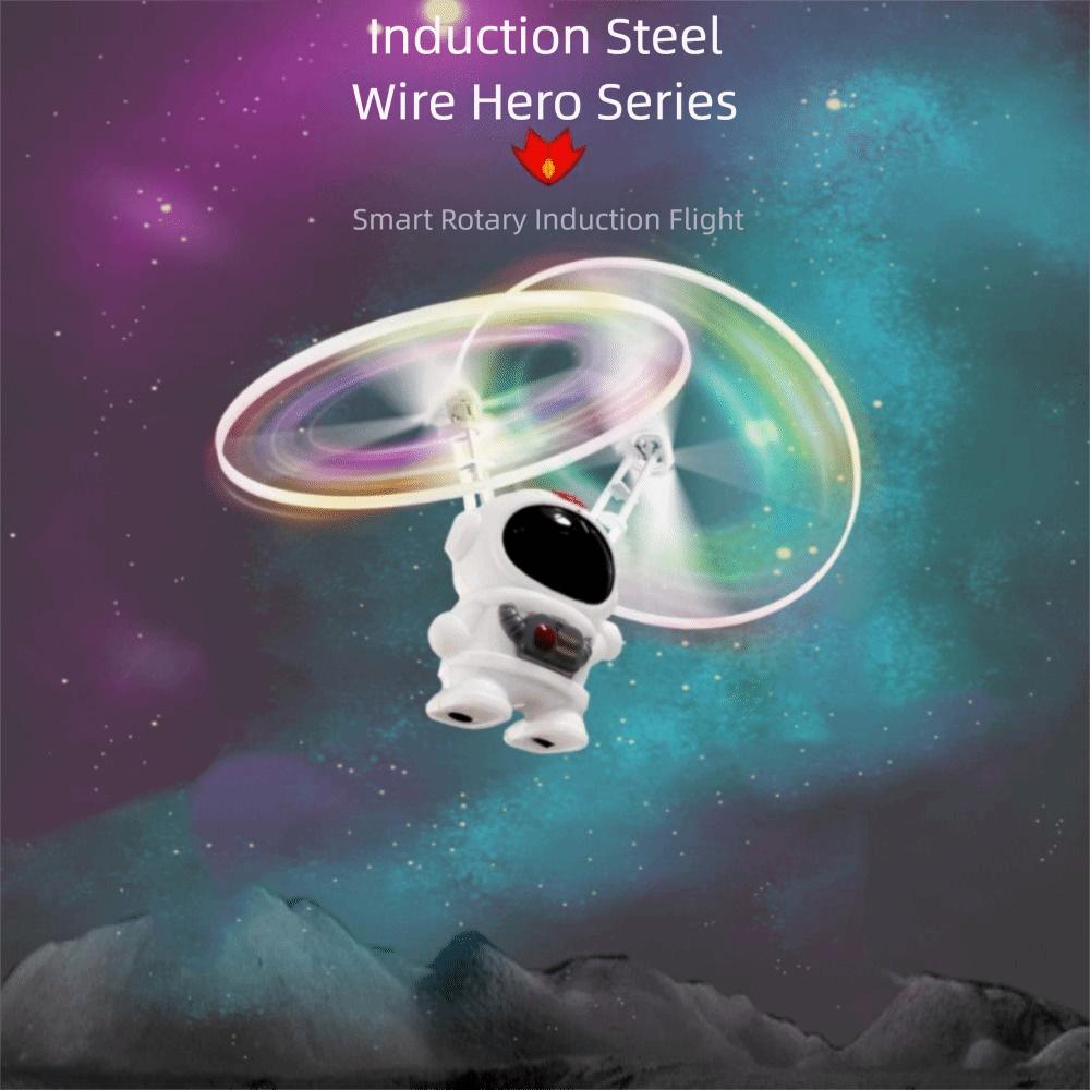 Dual Wings Flying Robot Toy USB Charging Spinning Gyro High-Tech Hand Control Helicopter  Tech Toys