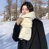 Soft Long Thickened Neckscarf Solid Color Women Warmer Scarf Shawl Lock Edge Winter Scarf  Couple