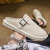 Men’s Sports Shoes Summer Backless Mules Casual Slippers Shoes Plus Size Sneakers for Students Sandals Over Sized 39-47
