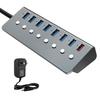 7 In 1 USB 3.0 Hub with 12V4A Fast Charging Multi Port Docking Station for Laptop PC