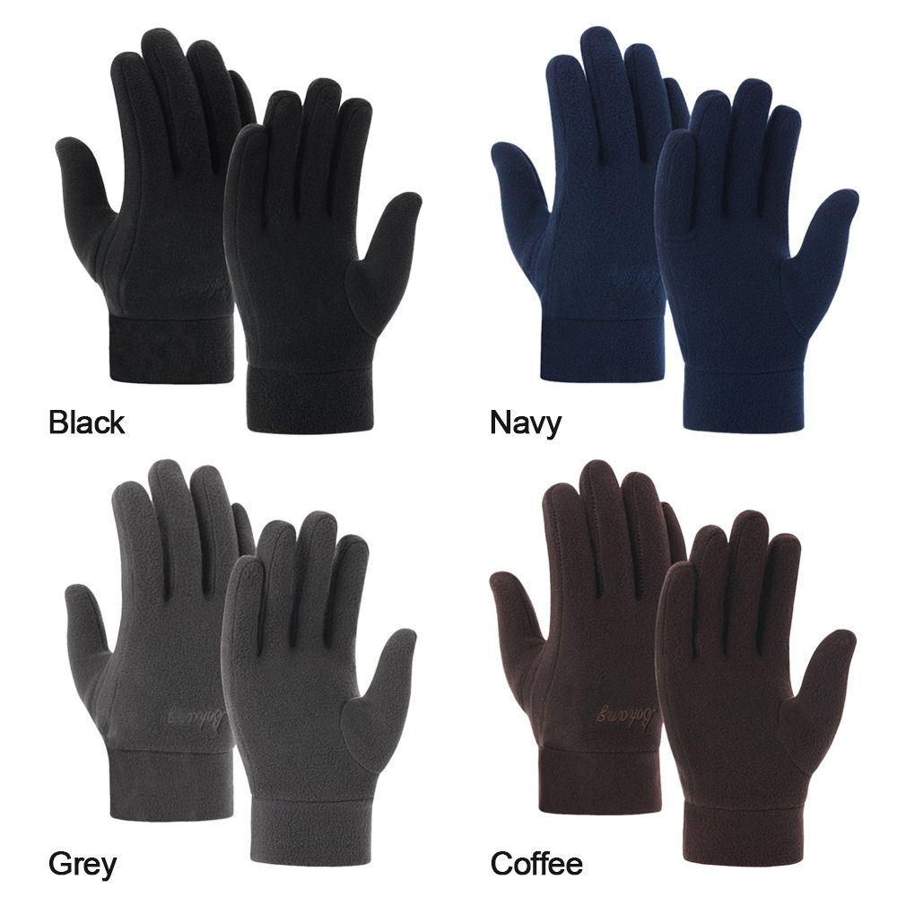Driving Gloves Fleece Outdoor Sport Full Finger Mittens Thick Plush Women Gloves Furry Warm Mitts