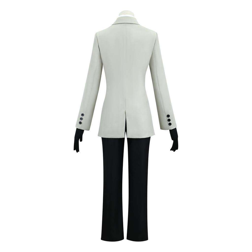 Persona 5 Akechi Goro Cosplay Costume, Grey Suit Anime Roleplay Outfit