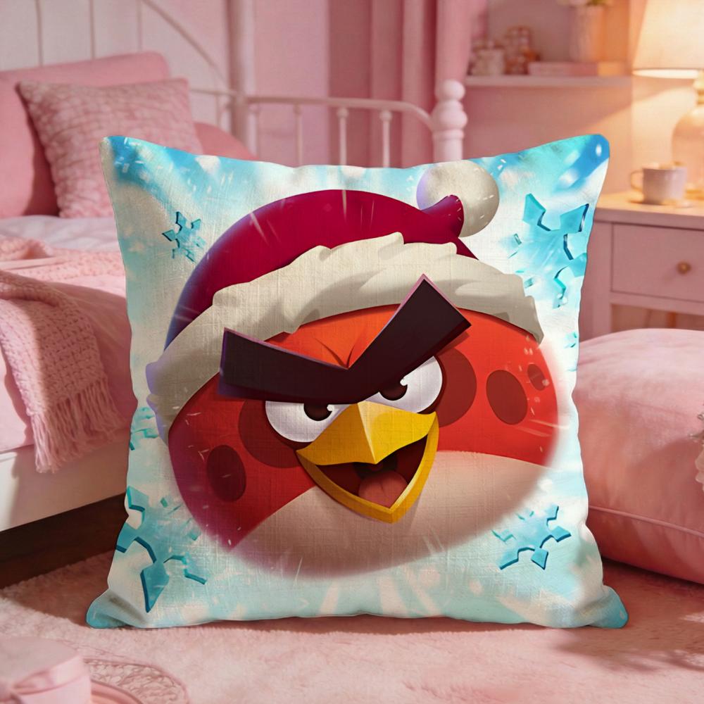 Angry BBirdss Game Classic Cushion Cover Premium Comfort Reversible Pillow Cove Two In One Design For Any Room Car Interior